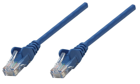 Intellinet Network Patch Cable - Cat6A - 20m - Blue - Copper - S/FTP - LSOH / LSZH - PVC - RJ45 - Gold Plated Contacts - Snagless - Booted - Lifetime Warranty - Polybag - 20 m - Cat6a - S/FTP (S-STP) - RJ-45 - RJ-45