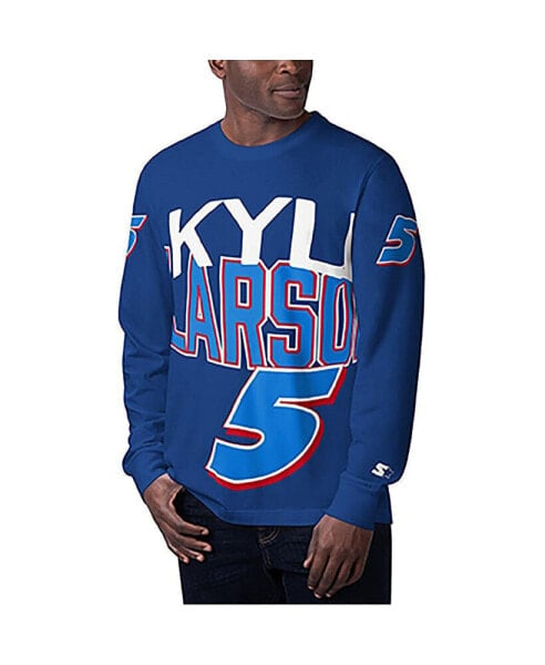 Men's Royal Kyle Larson Clutch Hit Graphic Long Sleeve T-shirt