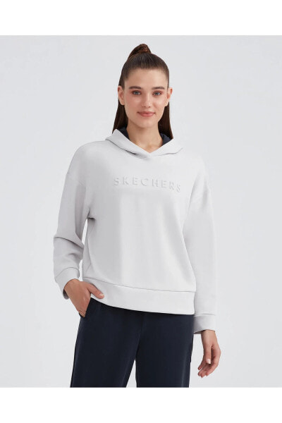 W Soft Touch Hoodie Sweatshirt Kadın Gri Sweatshirt S232187-811