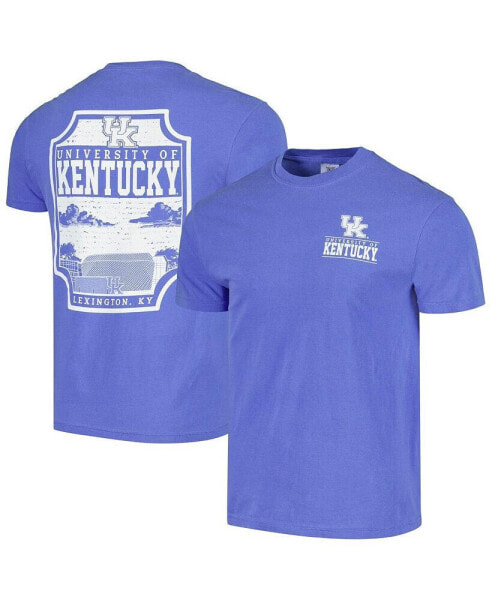 Men's Royal Kentucky Wildcats Campus Badge Comfort Colors T-shirt