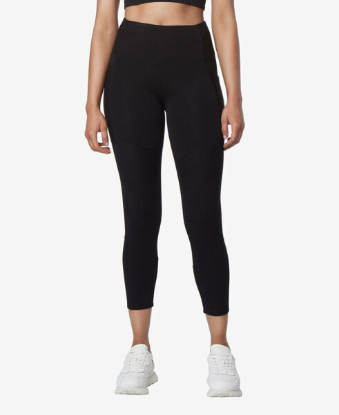 High Rise 7/8 Leggings with Mixed Rib Pants