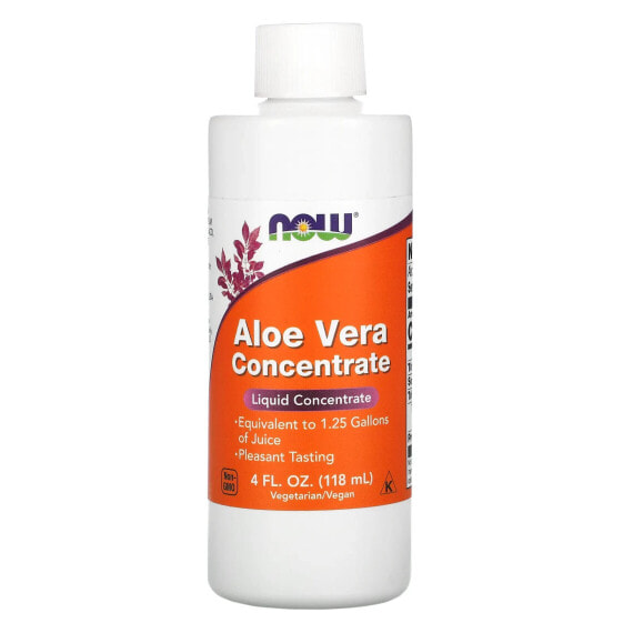 Концентрат для пищеварительной системы, NOW, Aloe Vera, 118 мл