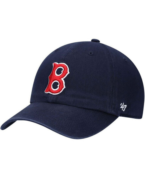 Men's Navy Boston Red Sox 1946 Logo Cooperstown Collection Clean Up Adjustable Hat