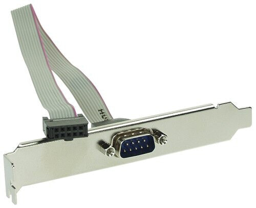InLine Serial slot bracket - 9-pin male to 10-pin internal connector 1:1 - 0.6m