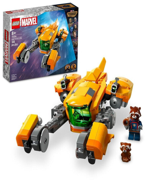 Super Heroes Marvel 76254 Baby Rocket's Ship Toy Building Set with Adult & Baby Rocket Minifigures