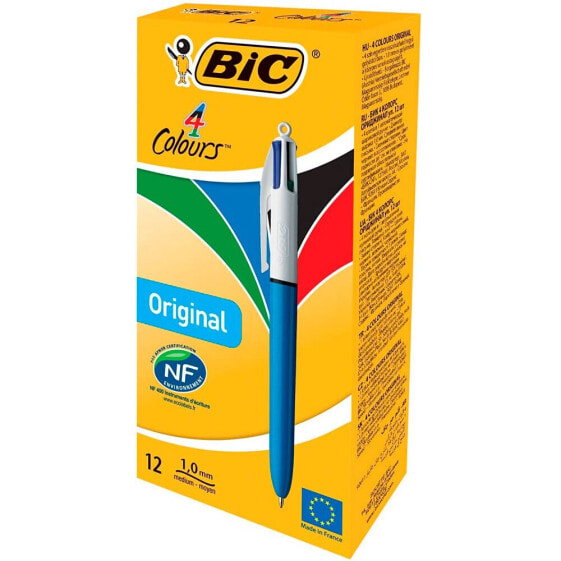 BIC Box 12 Pen 4 Classic Colors