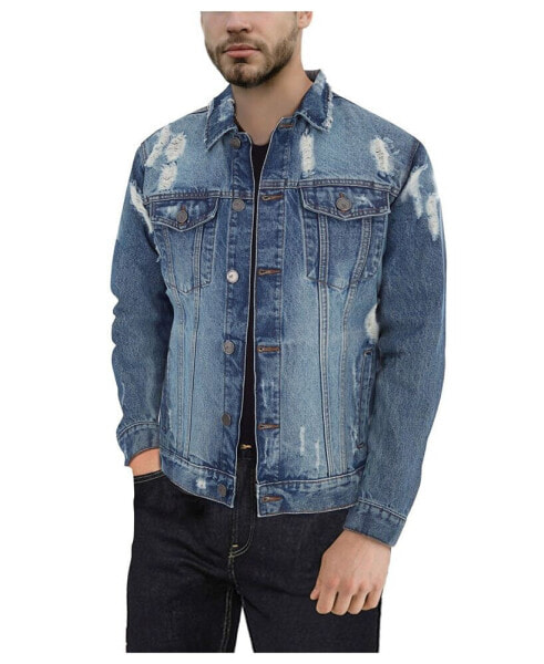 Men's Slim Washed Denim Jacket