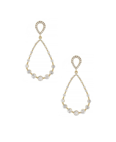 Droplet 18K Gold Plated Dangle Earrings