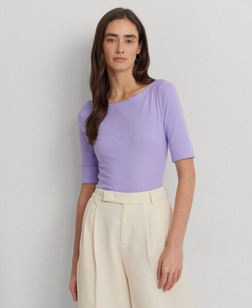 Топ Lauren Ralph Lauren Stretch  Boatneck