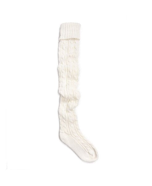 Women's Cable Knit Over the Knee Socks