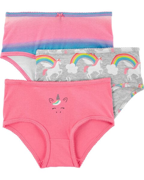 3-Pack Rainbow Print Stretch Cotton Underwear 8