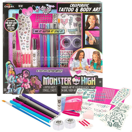 Развивающая игра Cra-Z-Art Набор для татуировок и боди-арт Monster High