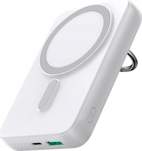 Powerbank Joyroom Joyroom JR-W050 10000mAh 20W MagSafe z ringiem i podstawką biały