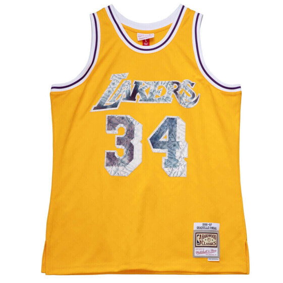 Mitchell & Ness 75Th Anniversary Crew Neck Replica Jersey Mens Yellow SMJY1202-