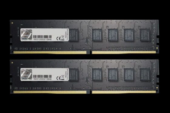 G.Skill F4-2400C17D-8GNT, 8 GB, 2 x 4 GB, DDR4, 2400 MHz, 288-pin DIMM, Black