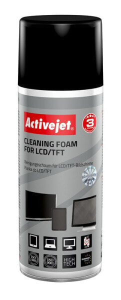 Activejet AOC-105 cleaning foam for LCD/TFT/plasma screens 400 ml - Equipment cleansing foam - LCD/LED/Plasma - LCD/TFT/Plasma - Screens/Plastics - 400 ml - 1 pc(s) - Spray can