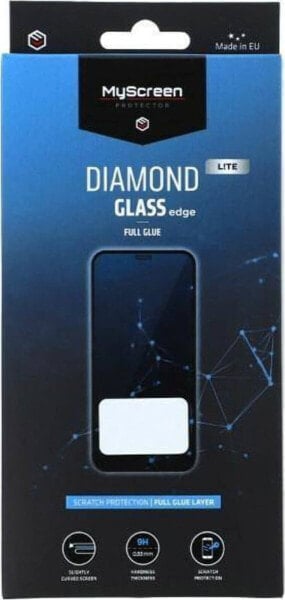 MyScreen Protector Samsung Galaxy S22+ - Szkło hartowane na lekko zaokrąglone ekrany DIAMOND GLASS LITE edge FULL GLUE