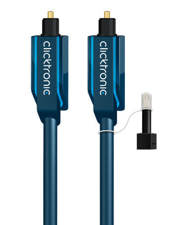 ClickTronic 2m Toslink Opto-Set - Toslink - Male - TOSLINK - Male - 2 m - Blue