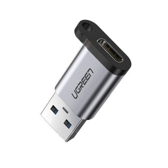 Переходник USB-C на USB UGreen US276 (серый)