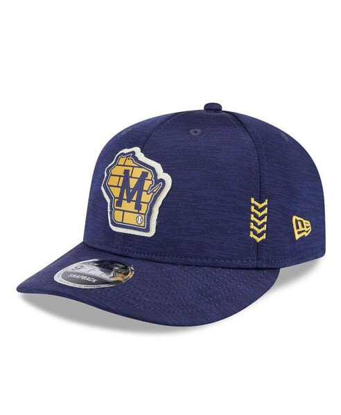 Men's Navy Milwaukee Brewers 2024 Clubhouse Low Profile 59FIFTY Fitted Hat