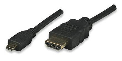 Techly ICOC-HDMI-4-AD3 - 3 m - HDMI Type A (Standard) - HDMI Type D (Micro) - 4000 x 2000 pixels - 10.2 Gbit/s - Black