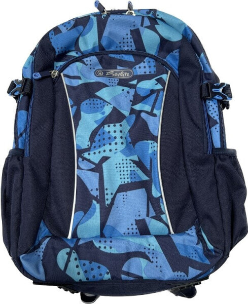 Herlitz Ultimate CamoBlue Schulranzen Rucksack blau / hellblau