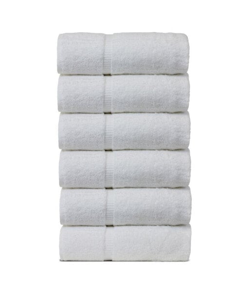 Luxury Hotel Spa Towel Turkish Cotton Hand Towels, Set of 6