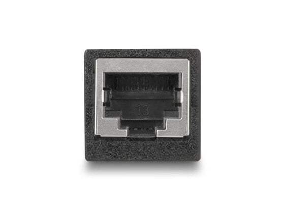 Delock Adapter RJ45 Buchse zu Cat.6 schwarz