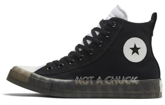 Кеды Converse Chuck Taylor All Star Unt1tl3d черные, высокие, унисекс, хлопок