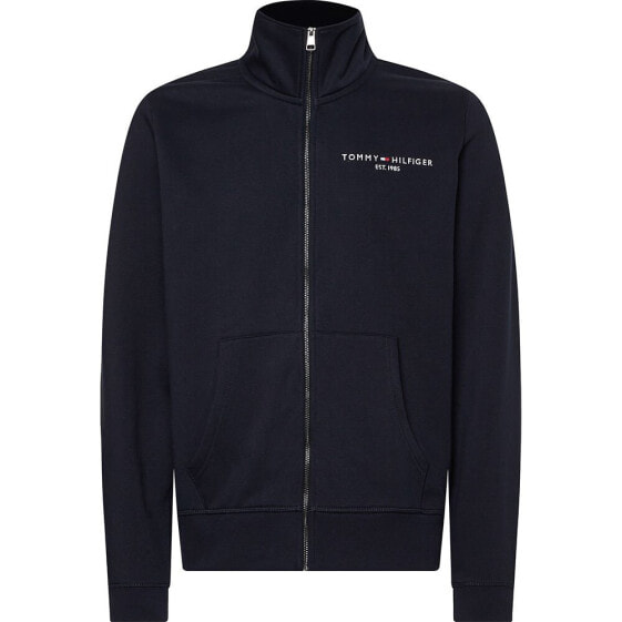 TOMMY HILFIGER Logo Stand Collar full zip sweatshirt