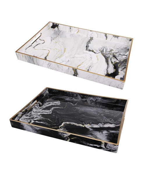 Quinn Rectangular Trays, Set of 2