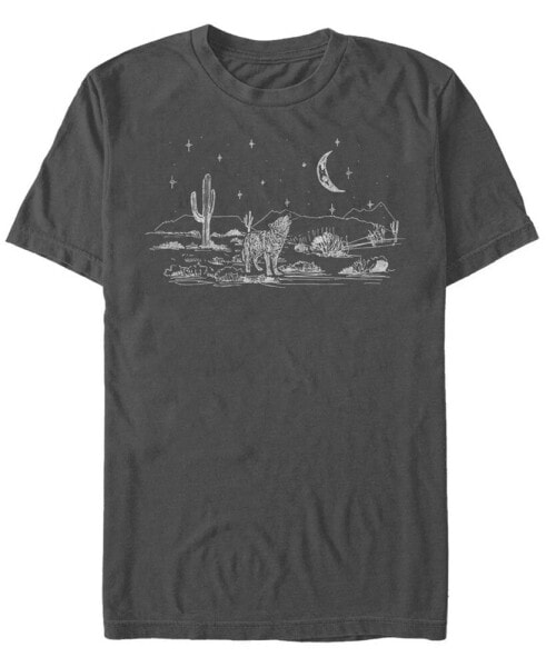 Men's Wolf Moon Desert Short Sleeve Crew T-shirt
