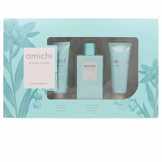 Женский парфюмерный набор Amichi Sensual Flower 3 Предметы