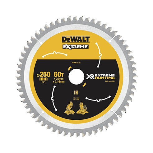 DEWALT Kreissägeblatt DT99573 - 250mm / 30mm - 25 cm - 3 cm - DeWALT - ATB (Alternate Top Bevel) - 1 pc(s)