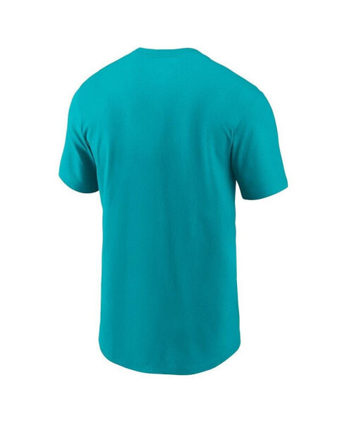 Men's Aqua Miami Dolphins Local Essential T-shirt