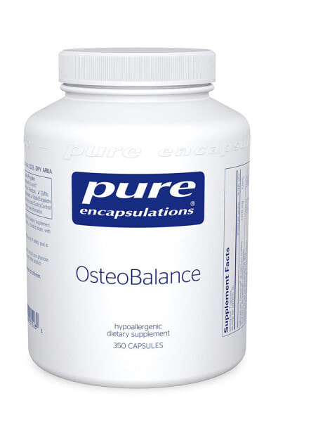 Pure Encapsulations OsteoBalance Комплексная поддержка костей с высоким содержанием кальция 351 капсул