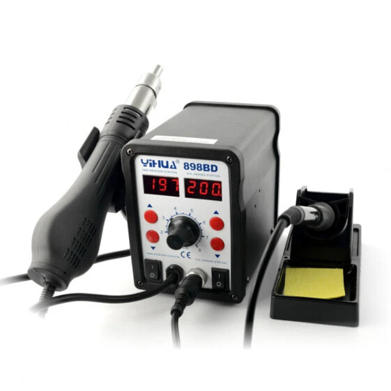 Soldering station 2in1 Yihua 898BD hotair with fan - 700W