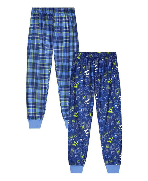 Little Boys 2 Pack Pajama Pants Set, 2 Pieces