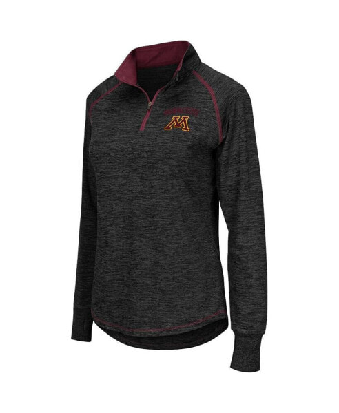 Women's Minnesota Gophers Bikram Raglan Quarter-Zip Top