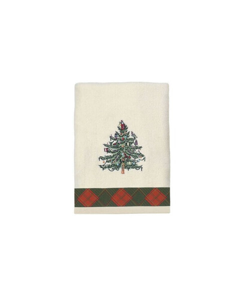 Tartan Embroidered Hand Towel