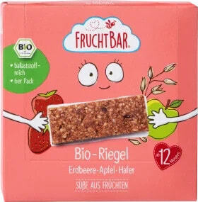 Fruchtriegel Erdbeere, Apfel, Hafer ab 12 Monaten (6x23 g), 138 g