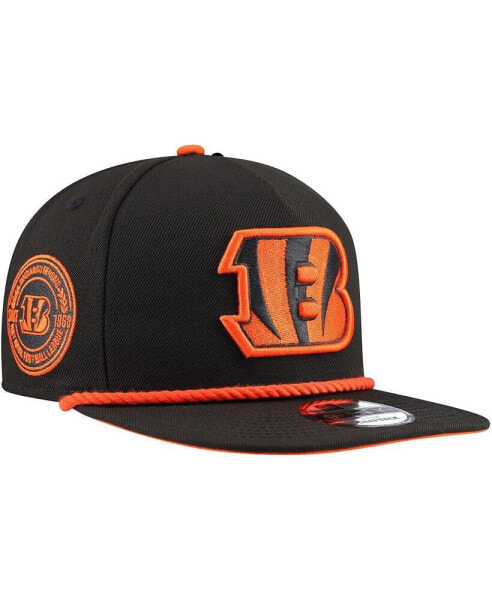 Men's Black Cincinnati Bengals Captain Snapback Hat