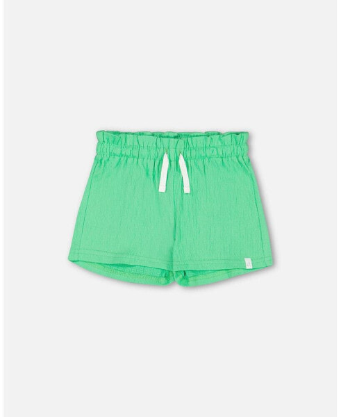 Шорты Deux Par Deux Crinkle Jersey Spring Green