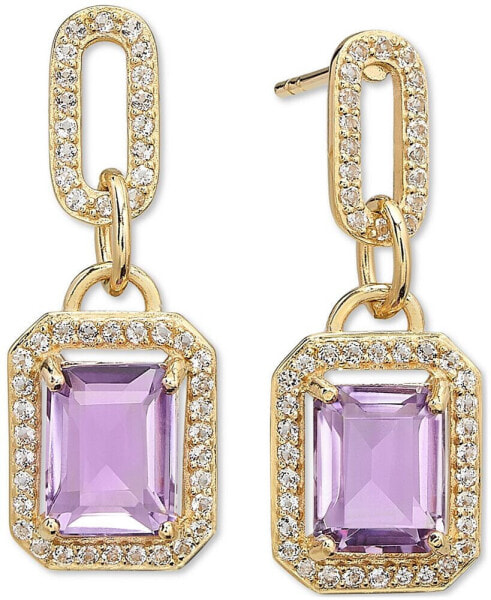 Серьги Macys Amethyst & White Topaz