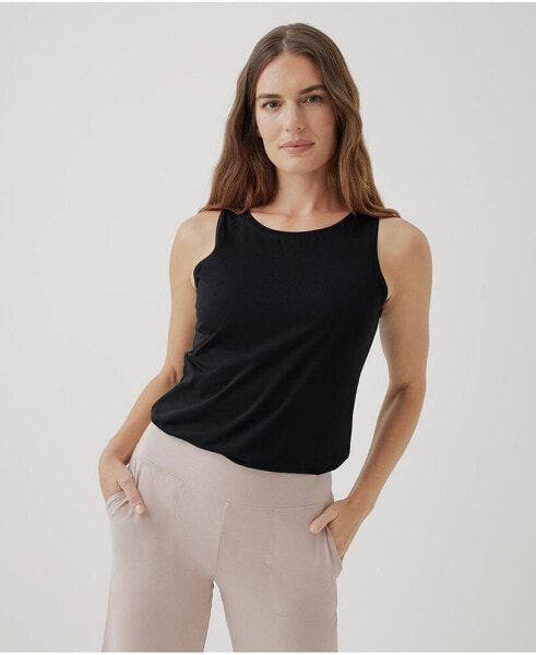 Plus Size Cotton Softspun Crew Neck Tank