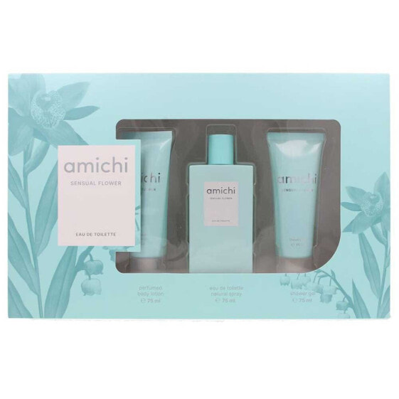AMICHI Sensual Flower Eau De Toilette&Shower Gel&Body Milk Set