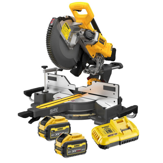 DeWALT Akku-Paneelsäge DCS781X2, 54 Volt, 2x 162 Wh und Ladegerät 305mm mit Zugfunktion