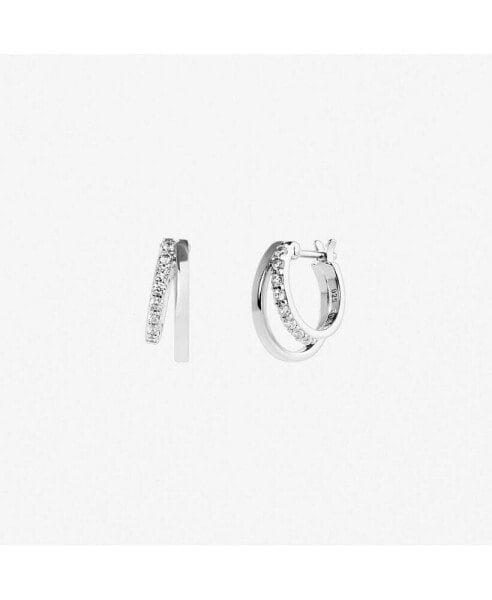 Double Hoop Earrings - Toda Silver