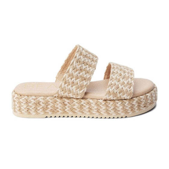 BEACH by Matisse Borderline Platform Womens Beige, Off White Casual Sandals BOR