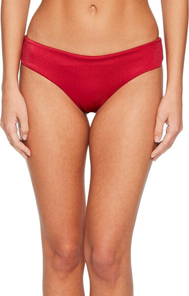 LSpace Womens 175670 Liquid Solid Swimwear Bikini Bottom cherry Size L